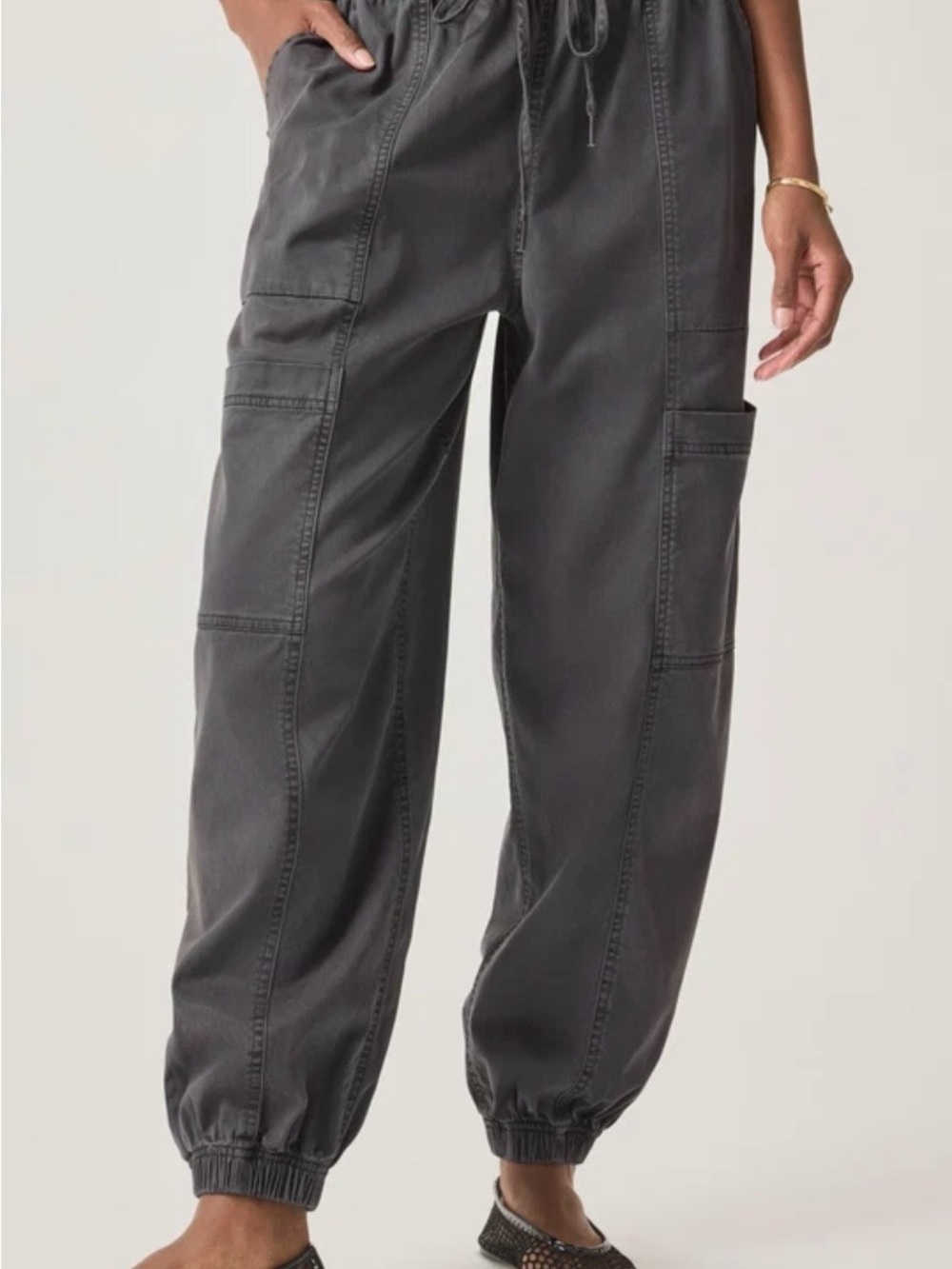 Splendid Charcoal Gray Cargo Joggers